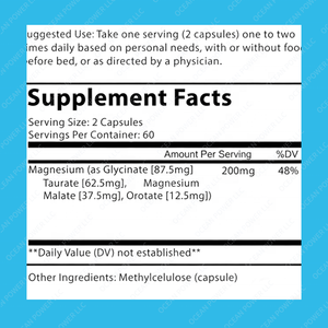 Cápsulas de Glicinato de Magnesio Orgánico 4X de Marca Privada OEM, Malato de Glicina, Suplemento para la Salud Cerebral, el Sueño, la Recuperación Muscular y la Energía - Product Image 5