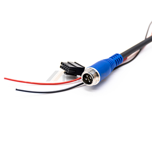 Conector macho sobremoldeado GX12 de 2, 3, 4, 10 pines para sistema de cámara automotriz, con cableado a terminal de cable abierto - Product Image 5