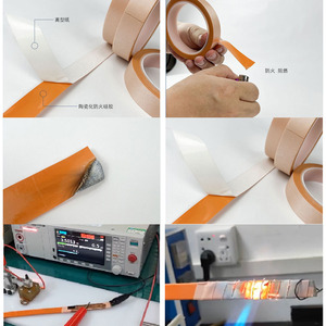 <span class=keywords><strong>Cinta</strong></span> Aislante de Fibra Cerámica de Silicona Ignífuga de Alta Resistencia, Protección <span class=keywords><strong>Térmica</strong></span> <span class=keywords><strong>para</strong></span> Calderas, Hornos y Tubos de <span class=keywords><strong>Escape</strong></span> - Product Image 6