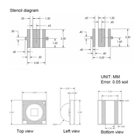 Diode LED SMD 3535 haute puissance 3W 5W 10W, blanc froid, angle de vision 120°, CRI 90
