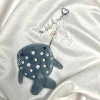 Chaveiro Kawaii fait à la main jouet personnalisé requin baleine en peluche porte-clés mignon en peluche fermeture éclair sac à main pour les femmes pochettes à monnaie