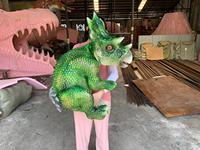 Marionnettes artisanales en Silicone, taille réelle, réaliste, dinosaure, Dragon, jouets avec son, nouvelle collection 2023