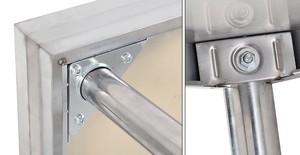 Fabbrica di buona Qualità Direttamente Da Cucina Piano di Lavoro Panca Con Oltre Mensola In Acciaio <span class=keywords><strong>Inox</strong></span> Tavolo di Lavoro - Product Image 3