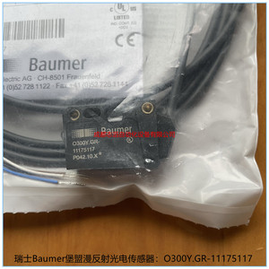 โฟโตอิเล็กทริคเซนเซอร์บาวเมอร์ รุ่น O300Y.GR-11175117 แบบสะท้อนแสง สำหรับใช้งานในอุตสาหกรรม - Product Image 1