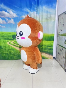 Costume da Mascotte Gonfiabile a Forma di Scimmia <span class=keywords><strong>Cartoon</strong></span>, MOQ 1 PEZZO, per Feste e Spettacoli - Product Image 5