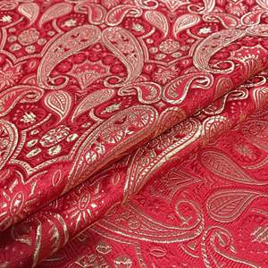 ผ้าไหมออร์แกนิคลายแจ็คการ์ด PIPA ผ้าไหมลายเพสลีย์ ผ้าสำหรับชุดกี่เพ้า ผ้าสำหรับชุดพื้นเมือง ซับในและชุดแต่งกาย คุณสมบัติยืดหยุ่น - Product Image 6