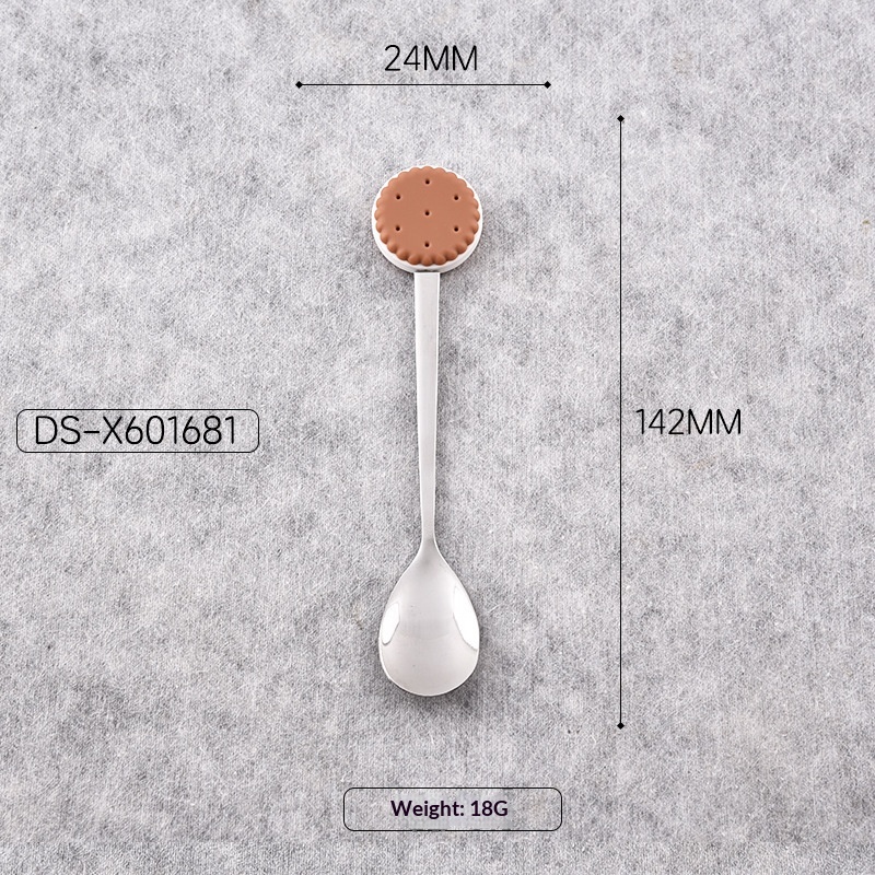 2-Cuillère à biscuits argent