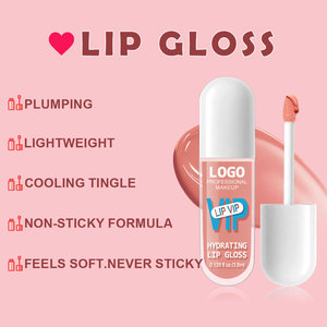 OCHAIN, Proveedores de Brillo Labial al por Mayor, Marca Privada, Tubo Redondo de Lujo, Color Nude, Brillo Labial Hidratante Brillante - Product Image 3