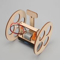 Petit robot d'équilibre en bois de dessin animé, matériel éducatif STEM, découpe laser écologique, assemblage facile pour les étudiants