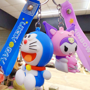 Llavero de Silicona con Muñeca Kuromi Extra Grande de Douyin, Colgante Pequeño para Mochila Escolar o Llaves de Coche - Product Image 1