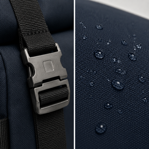 <span class=keywords><strong>Mochila</strong></span> enrollable antidesgarro <span class=keywords><strong>de</strong></span> poliéster reciclado RPET <span class=keywords><strong>de</strong></span> <span class=keywords><strong>20</strong></span> <span class=keywords><strong>litros</strong></span> con costuras selladas herméticas, impermeable, para viajes al aire libre y para dispositivos tecnológicos. - Product Image 4