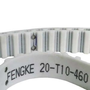 Courroie de synchronisation en PU, fabrication de trous spéciaux, sans couture blanche, PU, lm20t10-460 - Product Image 3