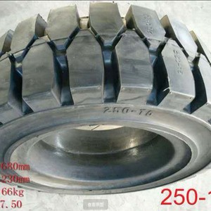 Neumáticos Sólidos Gold Rush para Montacargas 250-15, Sin Aire, Reforzados, Resistentes al Desgaste, Uso Universal en Minas - Product Image 2