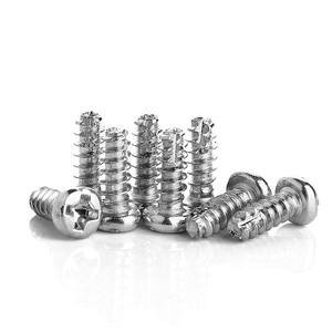 Vis autotaraudeuses à tête cylindrique en acier inoxydable 304 NINDEJIN avec tailles métriques standard M2-M4 Modèle 304-PT - Product Image 4