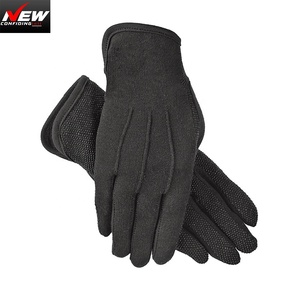Horse Ridergloves Leather Equestrian SportsGloves high Quality Customized Racing Safety Equestrian rider gloves AM699 - Product Image 1