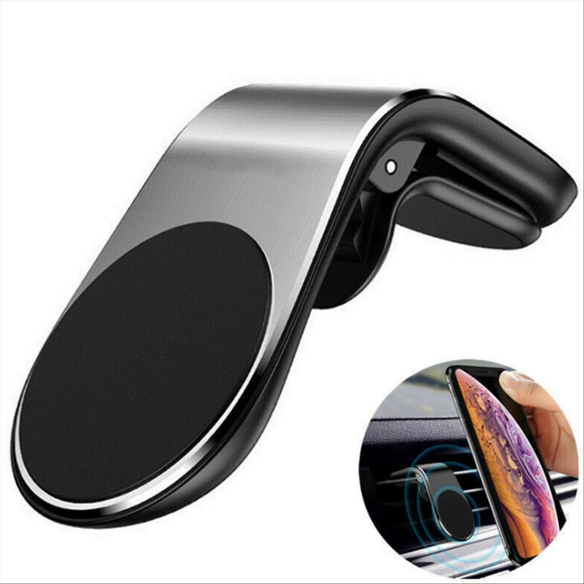 Upgraded 360 Rotation Universal Magnetic Air Vent Car Cell Phone Dashboard Clip Magnet Mobile Phone Mount for Car iphone