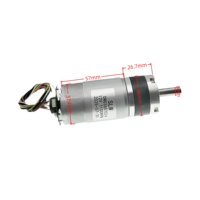 Moteur micro DC 555 à engrenages planétaires 36 mm mini 12/24 V à aimant permanent avec vitesse de sortie de 8 à 2430 tr/min pour la maison intelligente et l'utilisation de ventilateurs