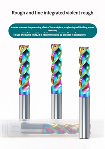 Frese in Carburo Rivestite di Diamante di Classe Iridio Personalizzate OEM/ODM, Utensili da Taglio a Quattro Scanalature Lavorati a CNC - Product Image 2