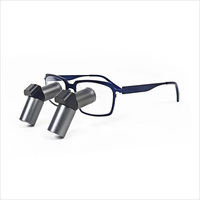 Loupes dentaires TTL JENM-550X 5,5X à porter sur les verres, monture métallique, certifiées ISO CE, ergonomiques pour dentistes