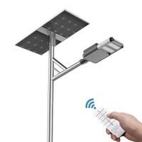 Lampadaire solaire semi-intégré avec contrôleur MPPT, puces LED Bridgelux 170LM/W haute efficacité