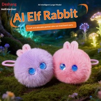 Poupée de compagnie de bureau AI Elf Rabbit transfrontalière Doubao, interactive intelligente, à commande vocale, avec vocalisation musicale, compagnon de jeu, cadeau pour enfants