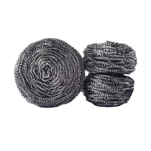 Fregador de platos de lana de acero resistente de fábrica, estropajos de acero inoxidable, esponja, Bola de limpieza de cocina - Product Image 4
