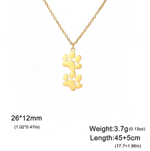 צלב-גבול diy חיית מחמד בסגנון נירוסטה pvd מצופה זהב 18k הדפס שם חרוט תליון יוניסקס צמיד שם תליון יוניסקס - Product Image 6