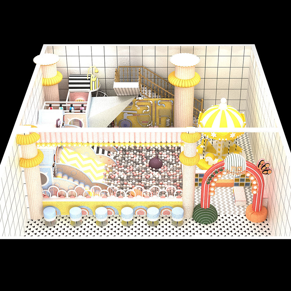 Patio de juegos para bebés pequeños Castillo travieso Equipo de