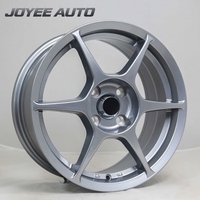 Jantes forgées à 6 branches droites 15 16 17 18 19 20 21 22 pouces 4x100 pour voiture de sport JDM Honda Civic Fit/Jazz Mitsubishi Lancer EVO