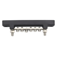 Barre omnibus 150A à 6 bornes avec couvercle pour distribution de courant et mise à la terre, pour automobile, marine, pick-up, remorque, camping-car, bateau