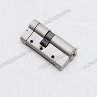 Cylindre de serrure de porte Euro anti-perçage et anti-effraction de haute qualité et sécurisé, simple ou double, en laiton chromé, de 45 mm à 100 mm