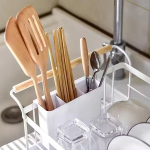 Égouttoir à vaisselle personnalisable pour cuisine, organisateur de rangement au-dessus de l'évier en acier inoxydable - Product Image 4