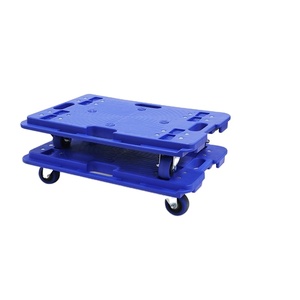 <span class=keywords><strong>Silent</strong></span> Rolling Wheel Folding Crate <span class=keywords><strong>Trolley</strong></span> Kunststoff Handwagen mit Dolly für bequemes Bewegen - Product Image 3