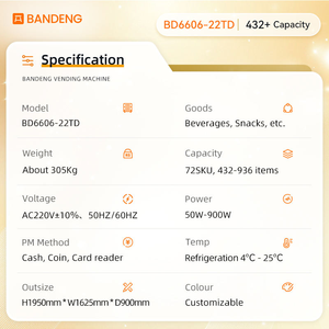 Distributeur automatique de snacks avec paiement par <span class=keywords><strong>carte</strong></span> de crédit et monnaie, écran tactile, équipement commercial pour entreprises - Product Image 5