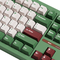 Clavier mécanique AKKO Matcha Red Bean TAC87 OEM TKL, batterie 10000 mAh / USB-C, rétroéclairage RGB, personnalisable, hot-swap, pour le gaming