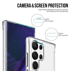 <span class=keywords><strong>Funda</strong></span> transparente de acrílico duro <span class=keywords><strong>para</strong></span> <span class=keywords><strong>Samsung</strong></span> Galaxy S23 <span class=keywords><strong>Ultra</strong></span> 5G, carcasa trasera transparente con botón de Metal - Product Image 4