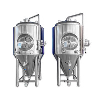 Cuve de Fermentation Conique en Acier Inoxydable 500L Unitank Équipement de Brassage de Bière Artisanale FV