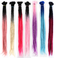 Extensions de cheveux Dreadlock en fibre haute température faites à la main Tressage au crochet Dreadlocks synthétiques Faux Locs Dreads 20-24 pouces