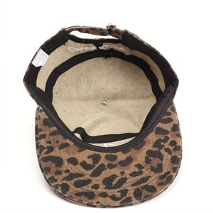 Leopard Print Snapback <b>Cap</b> With <b>White</b> H Embroidery Unisex Casual Streetwear Hat <b>Flat</b> Brim Canvas Material - Product Image 4