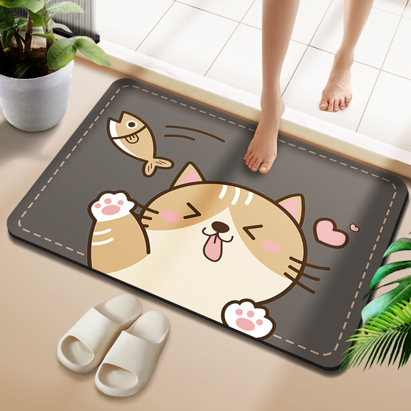 Gato naranja atrapando peces [rectangular]