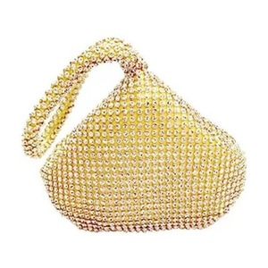 Glänzende Kristall-Clutch für Damen in Silber/Schwarz/<span class=keywords><strong>Gold</strong></span> mit Strass-Verzierung, Elegante Abendtasche, Trendige Diamant-Party-Clutch - Product Image 4
