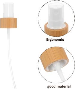 Tapa de Perfume Ecológica de Bambú con Función Antiderrames para Botella Cosmética de Vidrio sin Aire - Product Image 4