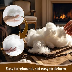 300g Polyfill Stuffing, <strong>Fiber</strong> Fill for Craft,High-Resilience <strong>Recyclable</strong> Crochet Stuffing - Product Image 5