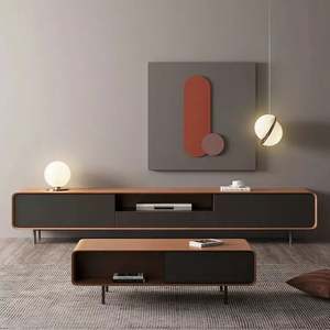 GEDO Ensemble de table en MDF Offre Spéciale personnalisé Meuble <span class=keywords><strong>TV</strong></span> moderne de gros pas cher Meuble de rangement avec pieds en fer Support <span class=keywords><strong>TV</strong></span> - Product Image 1