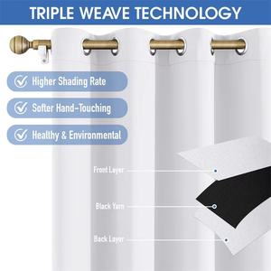 <span class=keywords><strong>Cortinas</strong></span> opacas extra anchas impermeables con aislamiento térmico para exteriores para Patio, porche, pérgola, <span class=keywords><strong>cenador</strong></span>, piscina - Product Image 4