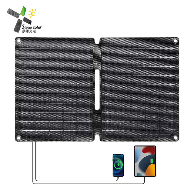 High Efficiency Mono Small Foldable Solar Panel 10W 20W 30W 50W Portable Solar Charger 5V USB Solar Panel for Camping Hiking