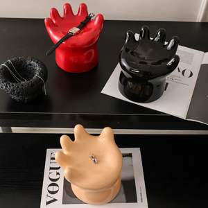 सिरेमिक हाथ के आकार हाथी गहने भंडारण ट्रे प्रवेश द्वार सजावट कुंजी भंडारण, कमरे की सजावट, अच्छी चीजें, क्रिसमस उपहार - Product Image 3