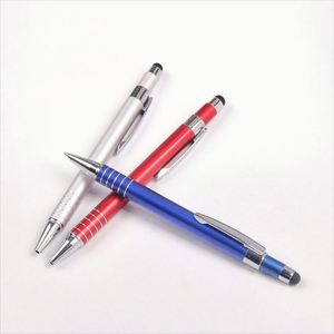 High Quality Wholesale Custom Logo Aluminum Ballpoint <b>Pen</b> Business Press for Stylus 0.7Mm Writing Promotional Features - Product Image 2