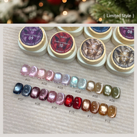 Logo personnalisé 12 Couleurs 12g Gel Vernis à Ongles Pastel Cat Eye Rose Cat Eye Gel Polish