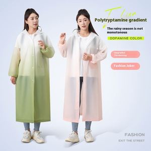 เสื้อกันฝนแบบเต็มตัวสำหรับผู้หญิง รุ่นใหม่ปี 2024 สำหรับขับขี่รถไฟฟ้า เสื้อกันฝนยาวแบบชิ้นเดียวสำหรับกิจกรรมกลางแจ้ง เหมาะสำหรับการเดินป่า พร้อมตกแต่งโลโก้ - Product Image 3